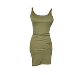 Olive Green Tank Top Dress