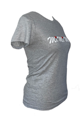 Women Slim Fit T-shirt White Red Logo MiMiMi