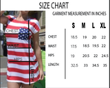 American Flag T-Shirt Dress